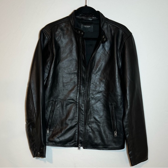 NWOT Size Small Lucky Brand Men’s Clean Leather Bonneville Jacket - Picture 4 of 6